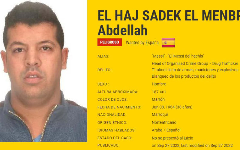 Notorious Drug Lord 'Messi of Hashish' Evades Capture, Believed to Be in Morocco
