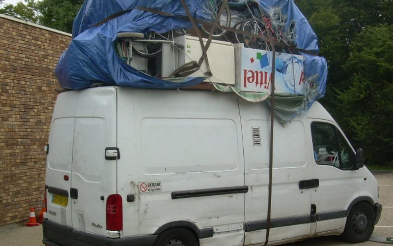 Overloaded Van Bound for Tunisia Stopped Near Lyon, Driver Arrested