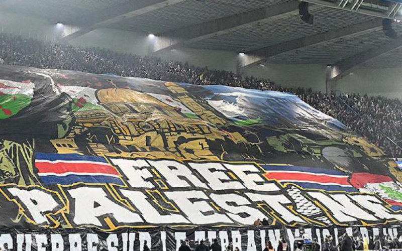 Palestinian flags banned during the France - Israel match
