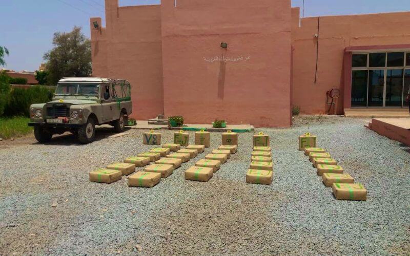 Police Seize 860 kg of Cannabis in Rural Morocco, Arrest Suspected Drug Trafficker