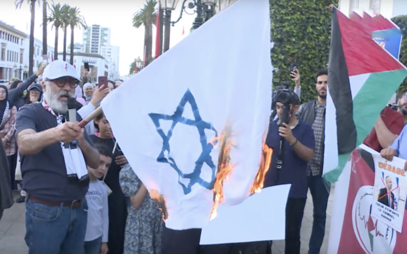 Protesters in Morocco's Capital Rally Against Israeli Knesset President's Visit, Oppose Normalization