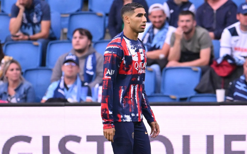 PSG Kicks Off Season with 4-1 Win; Hakimi Shines in Right Wing-Back Role