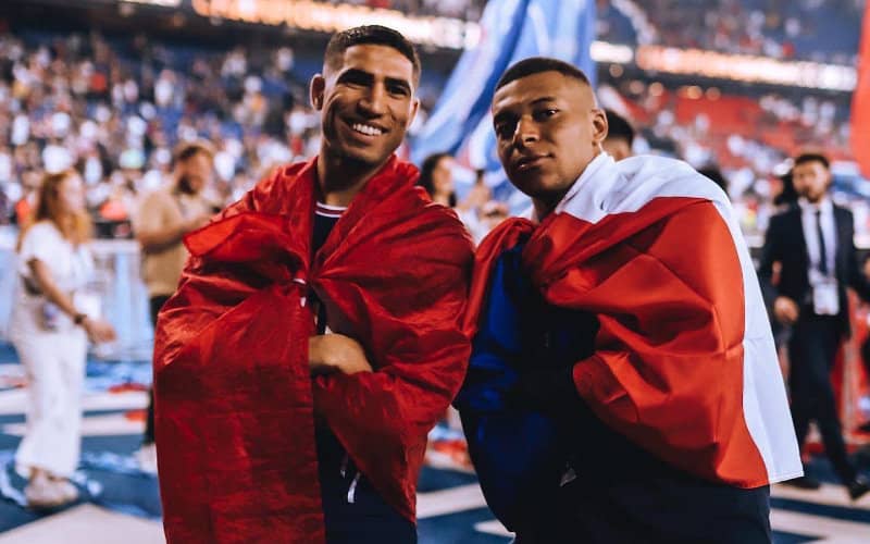 PSG Stars Mbappé and Hakimi Visit Orphans During Marrakech Vacation