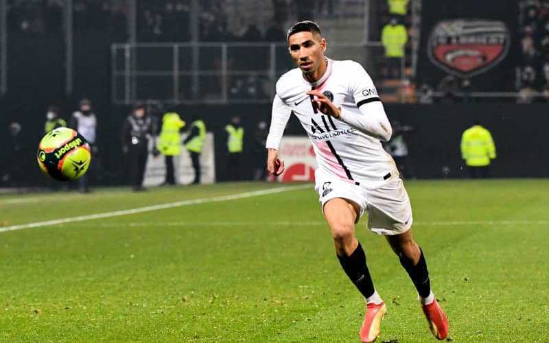 PSG's Achraf Hakimi Sidelined for Lille Clash Due to Hamstring Injury