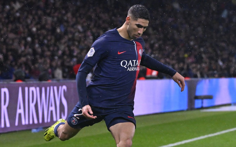 PSG's Hakimi Delivers Mixed Performance in Crucial 2-0 Win Over Marseille