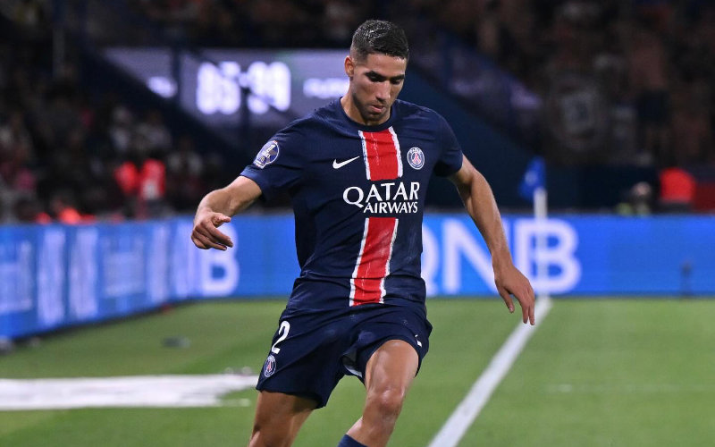 PSG's Hakimi Struggles in 1-1 Draw Against Nice, Earning Low Ratings from Media