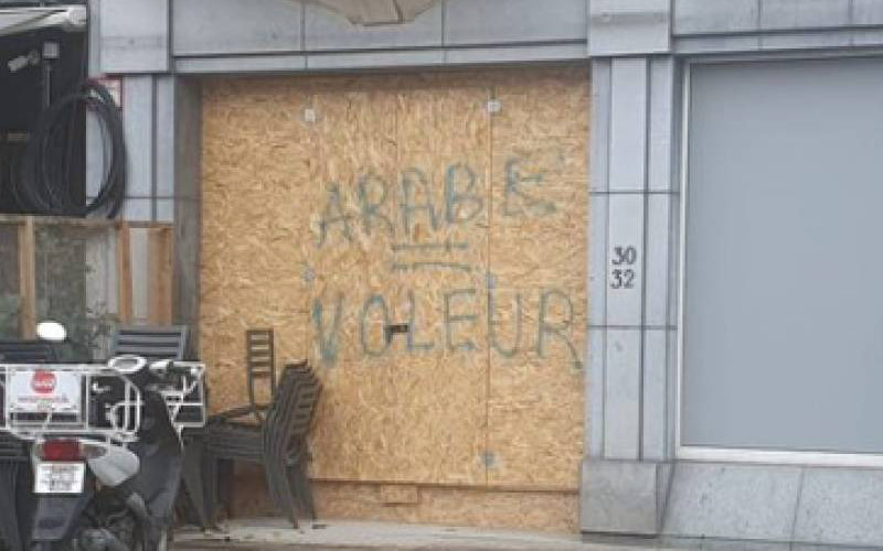 Racist Graffiti Targeting Arabs Sparks Outrage in Brussels Suburb