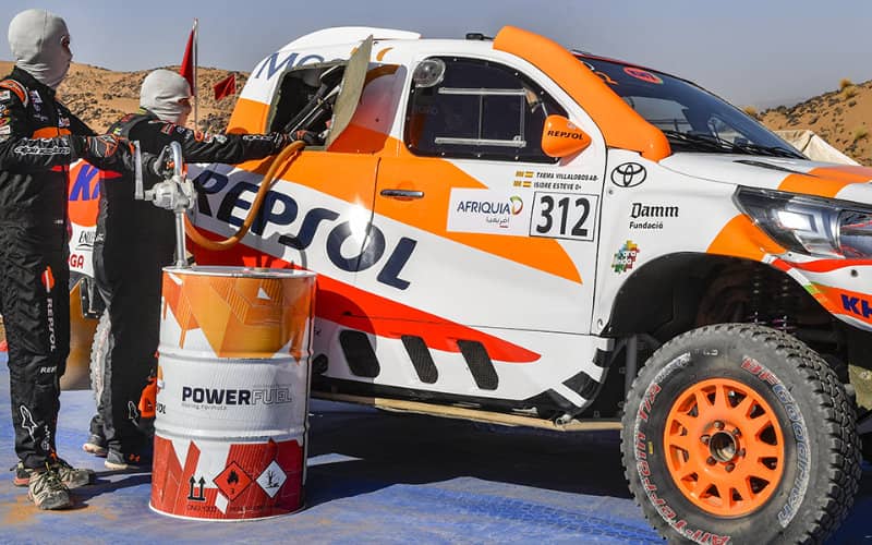 Repsol Tests New Biofuel in Toyota Hilux at Morocco Rally