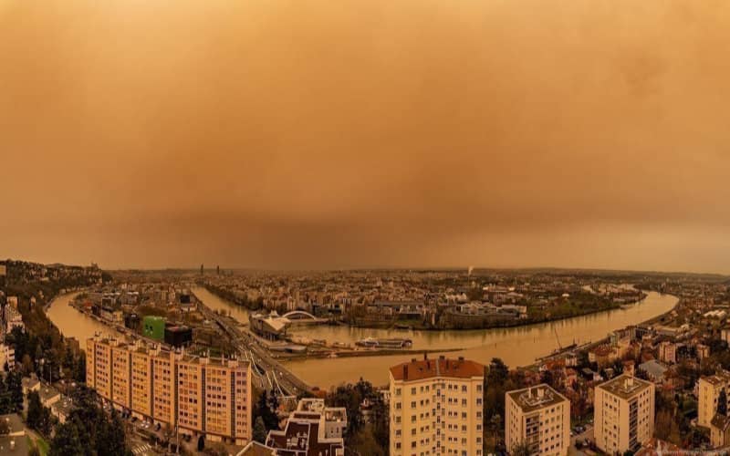 Saharan Dust Turns French Skies Orange as Powerful Winds Sweep North