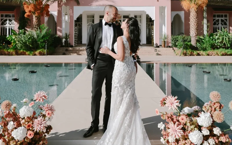 Sammy Mahdi and Nawal Farih got married in Marrakech