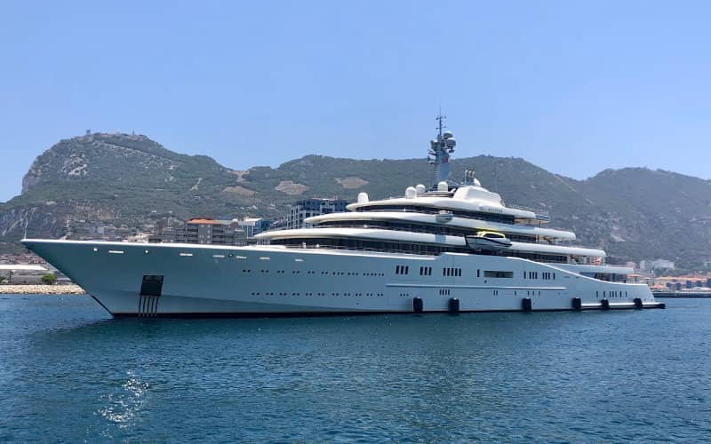 Sanctioned Russian Oligarch's $1.5 Billion Superyacht Spotted Near Morocco