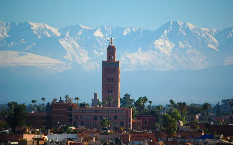 The sea arrives in... Marrakech