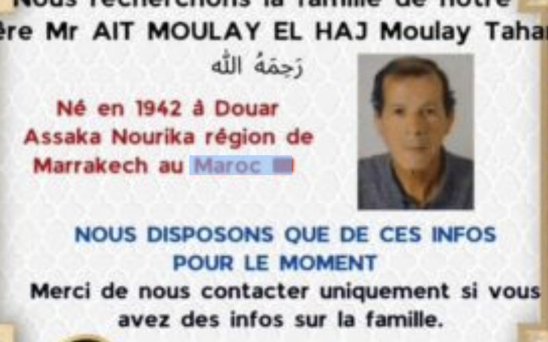 Search Underway for Family of Moroccan Man Who Died in France