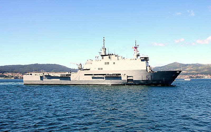 Spain sends a warship off the coast of Morocco