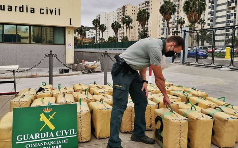 Spanish Authorities Seize 1,600 kg of Hashish in Canary Islands Drug Bust