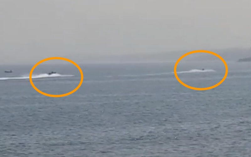 Spanish Civil Guard Pursues Moroccan Jet Ski in Ceuta Waters, Suspected Illegal Immigration Attempt