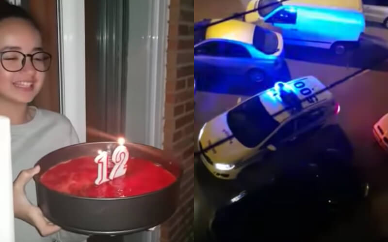 Spanish Neighborhood Unites to Celebrate Moroccan Girl's Birthday During Lockdown