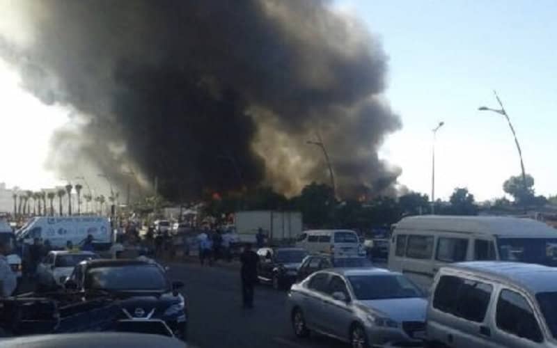 Suspected Arson at Moroccan Market Causes Major Losses for Merchants