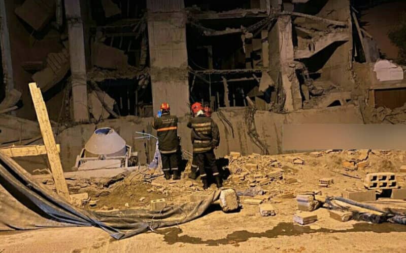Tangier Construction Worker Seriously Injured in Partial Building Collapse