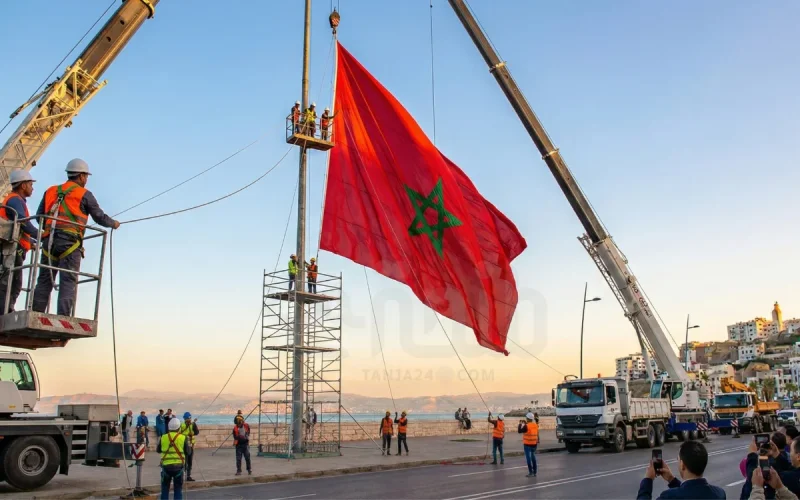 Tangier: A Giant Flag Facing Spain