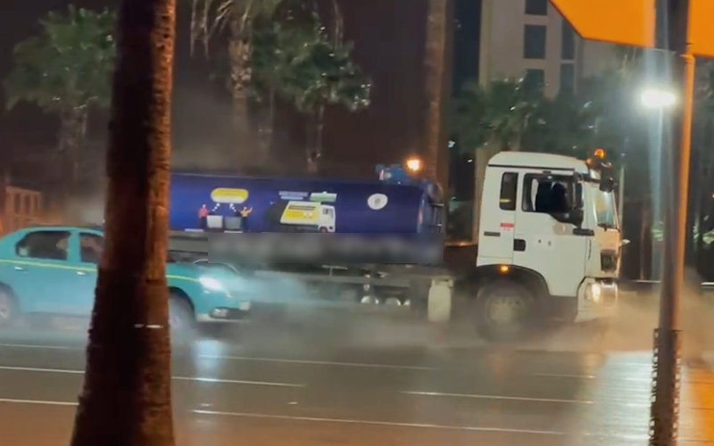 Tangier Residents Outraged as City Cleans Streets with Water During Drought and Rainstorms