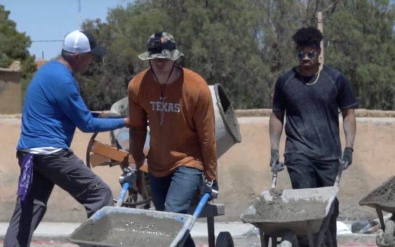 Texas Longhorns Athletes Build Sports Fields for Moroccan Children in Community Service Project