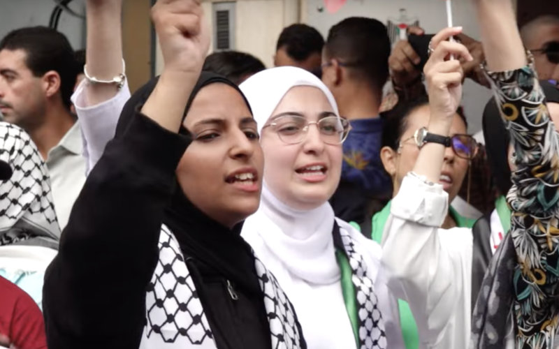 Thousands Rally in Rabat to Support Palestinians Amid Gaza Conflict