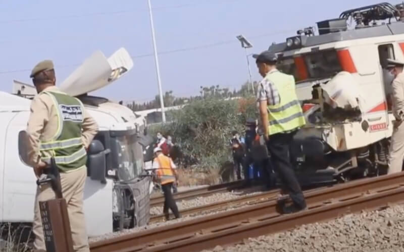 Train Collides with Skidding Truck Near Casablanca, Causing Rail Disruptions