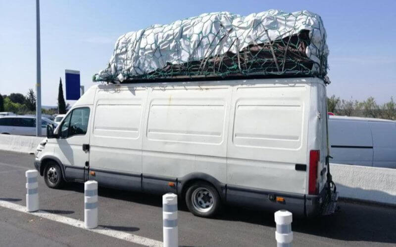 Van Seized Near Montpellier: Driver Caught with 9 Tons Over Legal Limit
