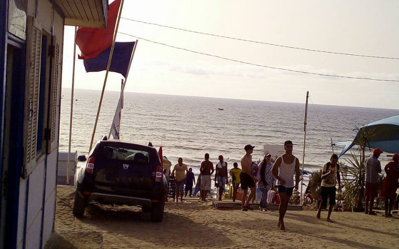 The vehicles sow chaos on Moroccan beaches