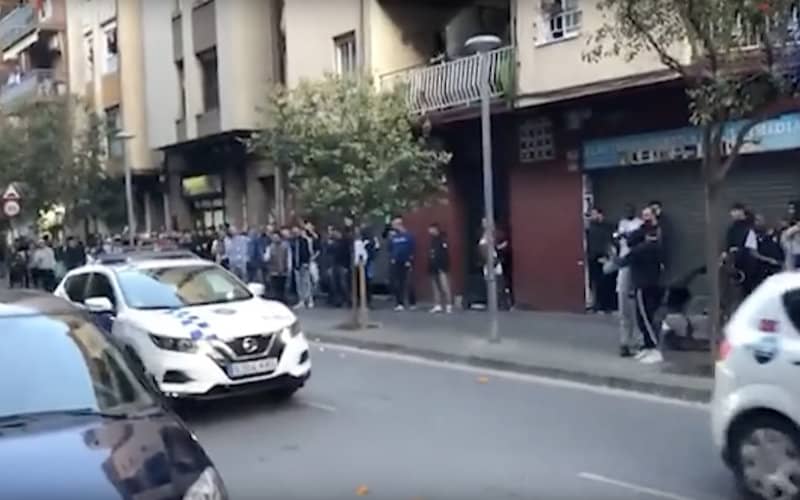 Violent Clash Erupts in Barcelona Suburb After Traffic Stop Escalates