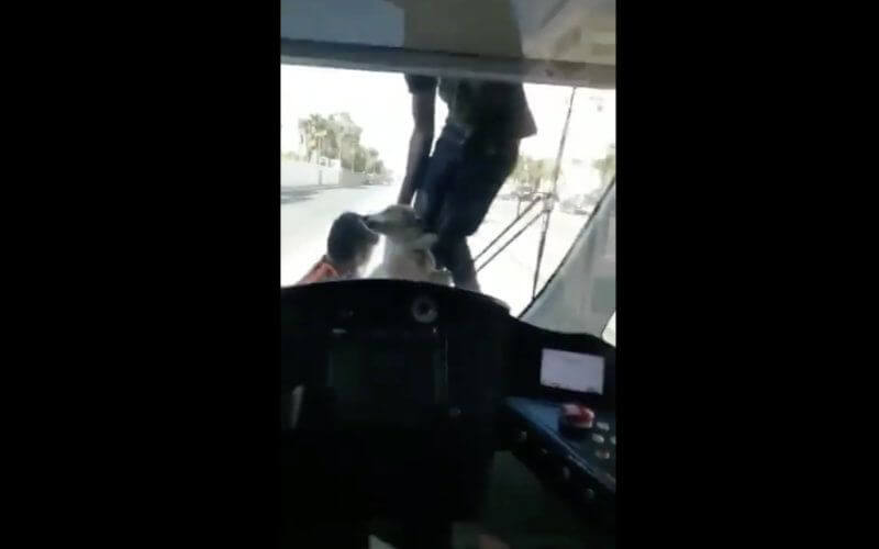 Viral Video: Moroccan Teens Risk Lives Clinging to Moving Tram